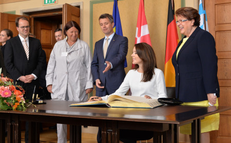 Besuch dänisches Kronprinzenpaar: Gruppenbild