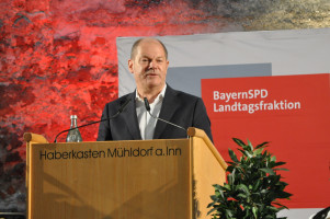 Olaf Scholz in Mühldorf