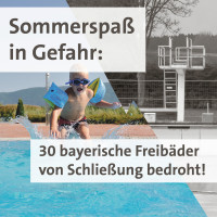 Getrübter Sommerspaß: 30 öffentliche Freibäder in Bayern von der Schließung bedroht (MIT O-TON