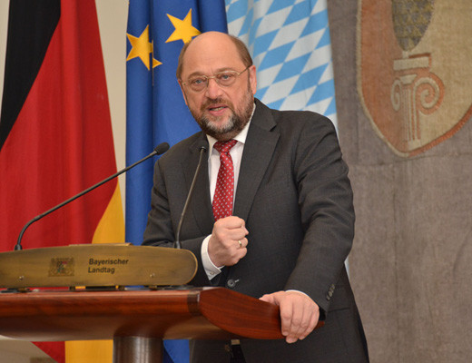 EU-Parlamentspräsident Martin Schulz im Bayerischen Landtag