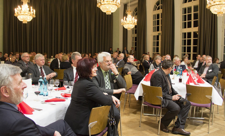 Empfang der Landtagsfraktion im Saal der Orangerie in Ansbach