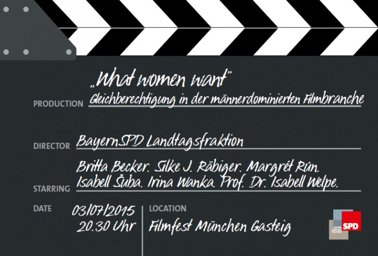 Filmfest München. Einladung zum SPD-Workshop