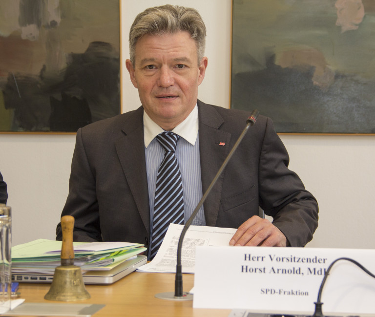 Horst Arnold, Vorsitzender des Untersuchungsausschusses