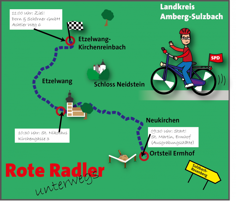 Radltour Karte Etappe 3 Oberpfalz